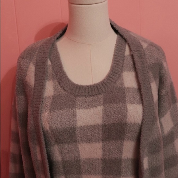 Plaid Knit Sweater Dress - Picture 2 of 4